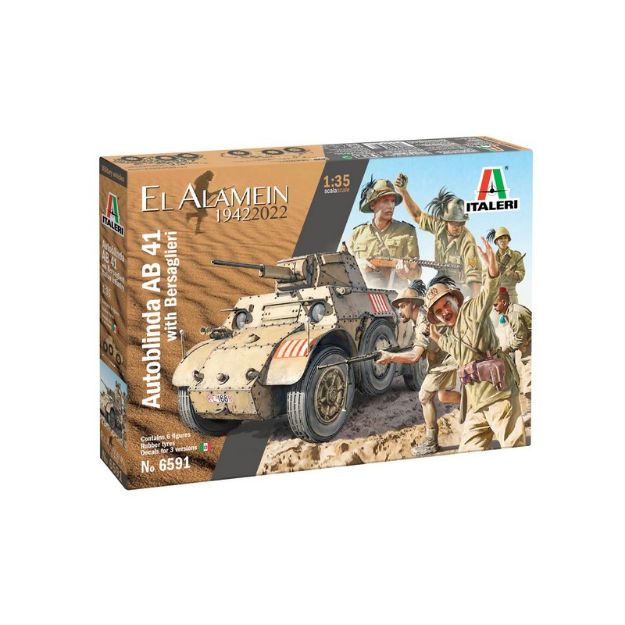 Immagine di AUTOBLINDA AB41 CON BERSAGLIERI EL ALAMEIN 1:35