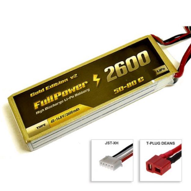 Immagine di BATTERIA 14,8V 2600 MAH 50C DEANS