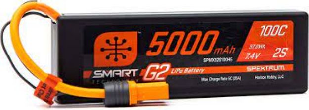 Immagine di BATTERIA 7,4V 5000 MAH 100C  IC5