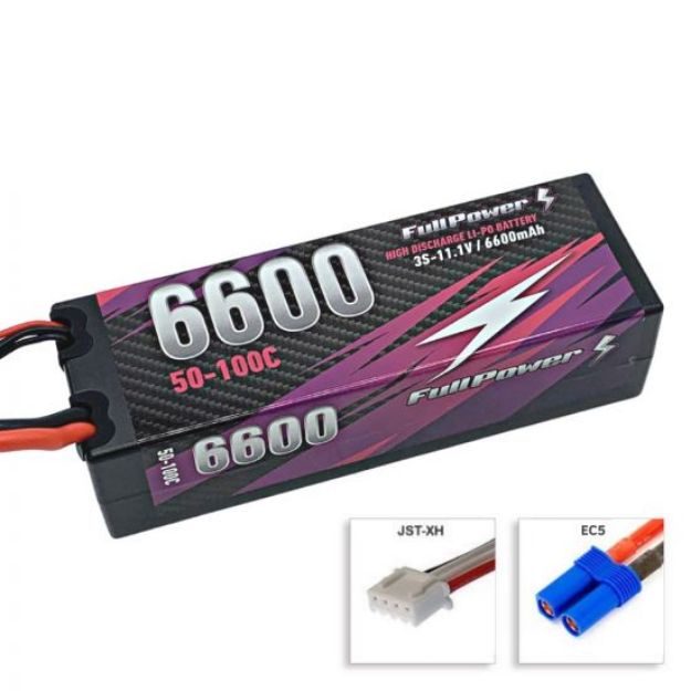 Immagine di BATTERIA 11,1V 6600 MAH 50/100C HARDACASE EC5