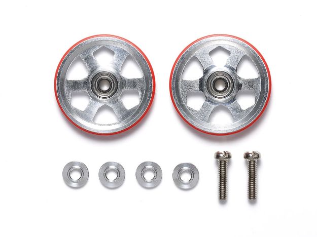 Immagine di ROTELLE 6 RAZZE 19mm ANELLO ROSSO