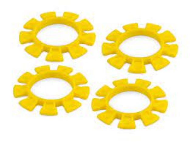 Immagine di ELASTICI GIALLI INC. GOMME 1/10 - 1/8