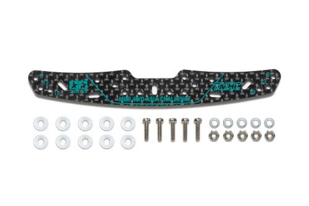 Immagine di SUPP. ROTELLE ANT. CARB. 3mm VERDE TMAC 25