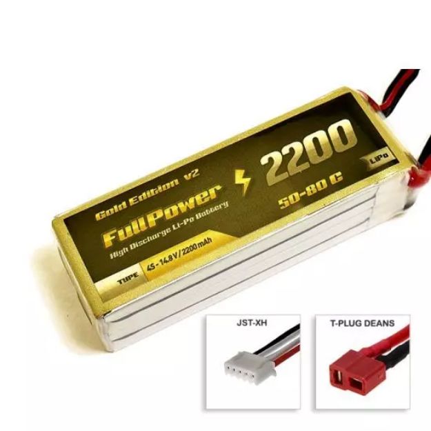 Immagine di BATTERIA 14,8V 2200MAH 50C DEANS