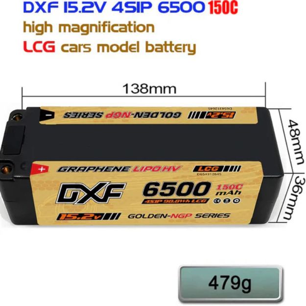 Immagine di BATTERIA 15,2V 6500 MAH 140C GOLD XT90
