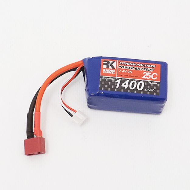 Immagine di BATTERIA 7,4V 1400 MAH 25C DEANS