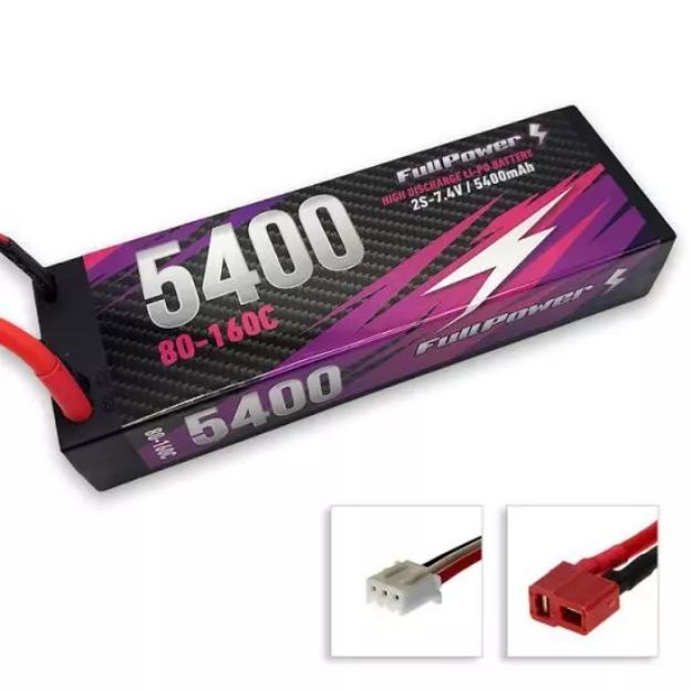 Immagine di BATTERIA 7,4V 5400 MAH 80C DEANS