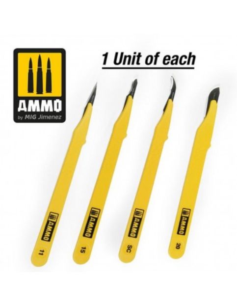 Immagine di SET 4 CUTTER BISTURI LAME DIVERSE