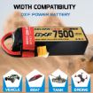 Immagine di BATTERIA 22,8V 7500 150C HV XT90