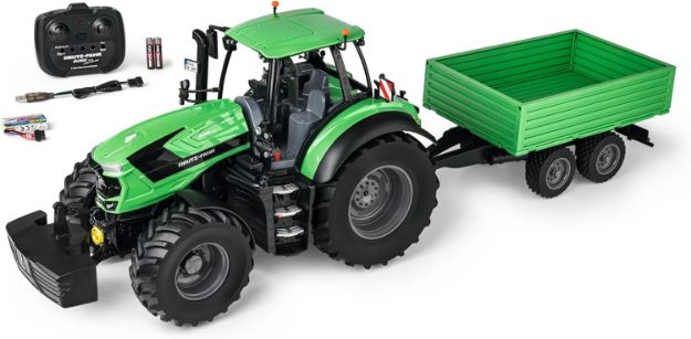 Immagine di TRATTORE DEUTZ 8280 TTV con rimorchio 1/16